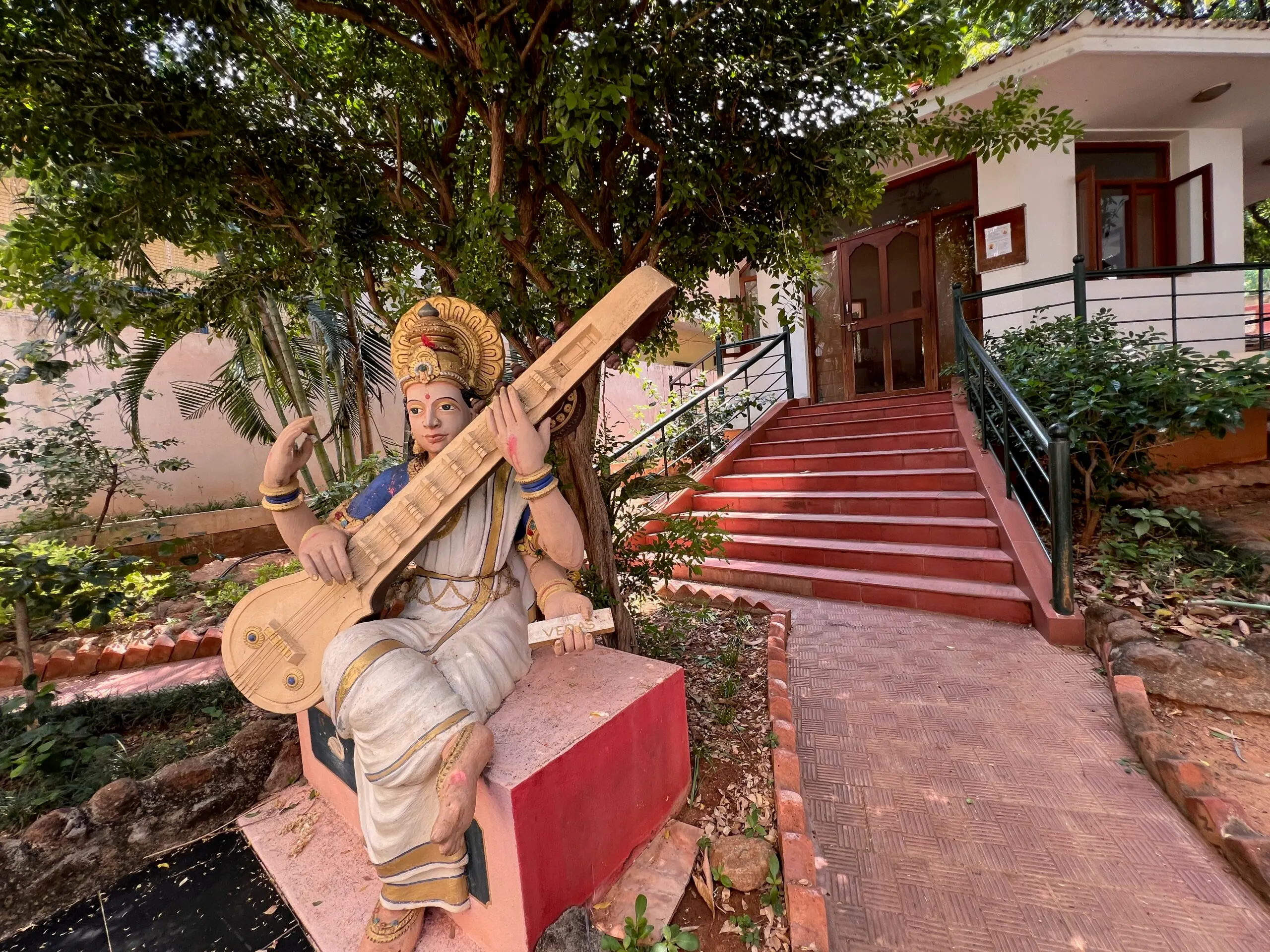 Moment van stilte in India